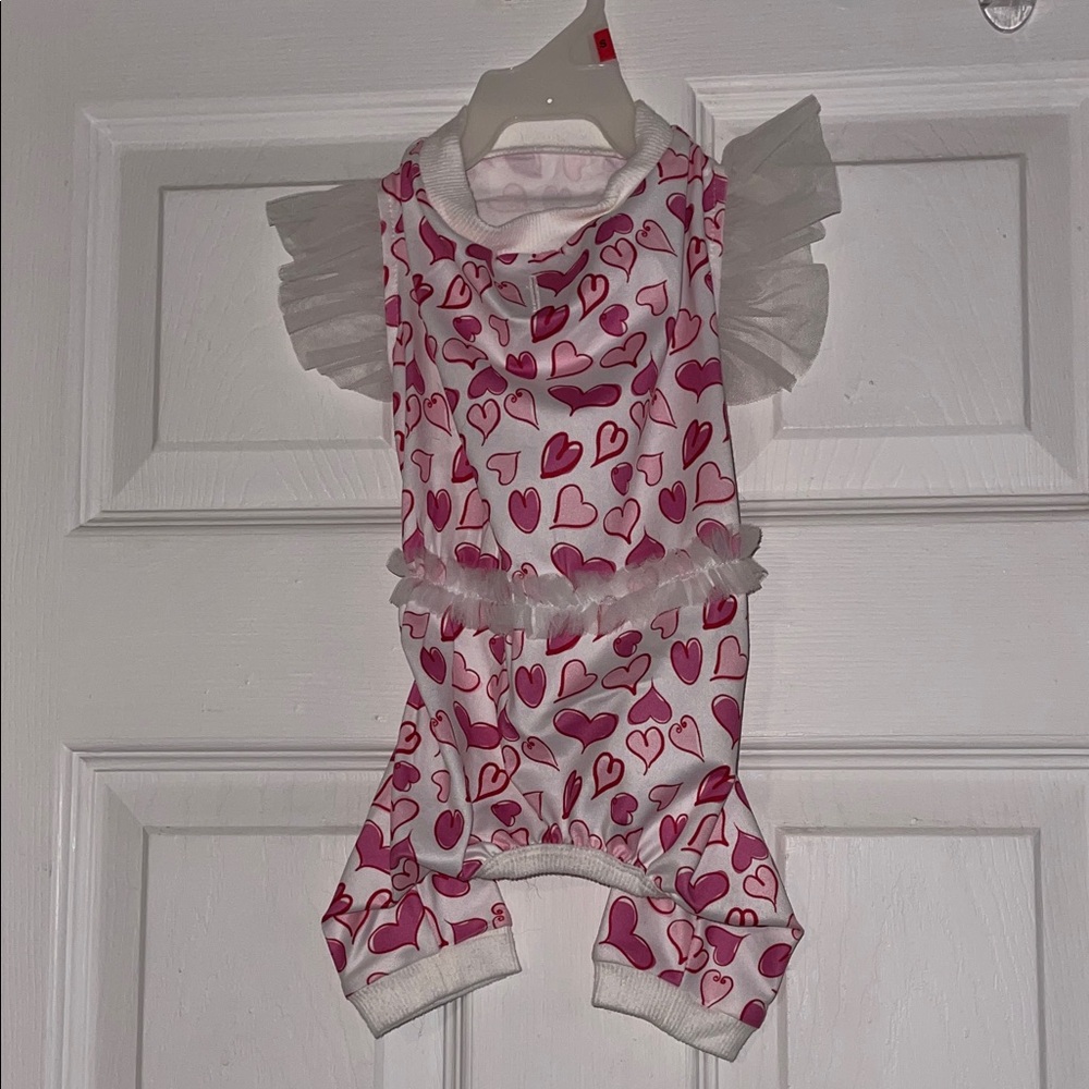 Heart Print Pet Outfit